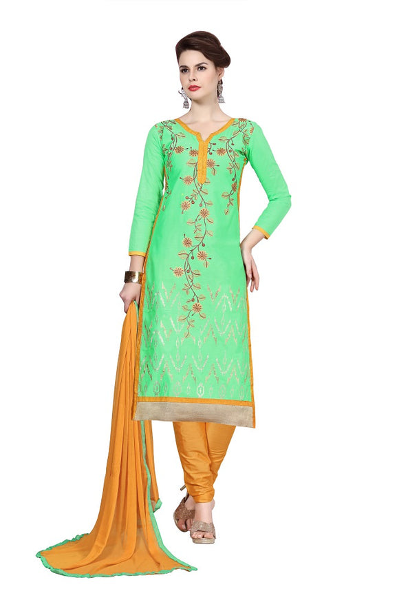 Women's Cotton Embroidered Party Wear salwar suit