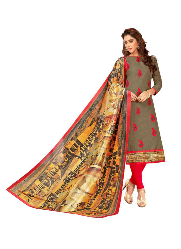 Generic Women's SLUB COTTON Salwar Material