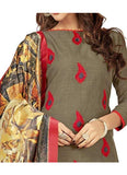 Generic Women's SLUB COTTON Salwar Material