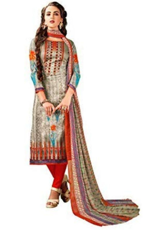 Generic Women's Cotton Salwar Material (Multi, 2.5