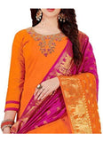 Generic Women's Slub Cotton Salwar Material