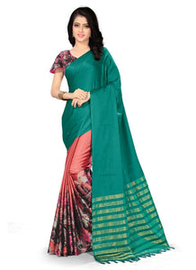 Generic Women's Handloom Cotton Soft Silk Saree