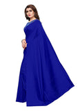 Generic Women's Zoya Silk Saree (Royal Blue, 5-6