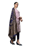 Generic Women's Cotton Salwar Material (Pink,