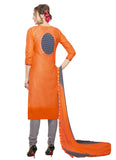 Generic Women's Cotton Salwar Material (Oranage,