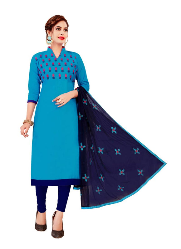 Generic Women's Glaze Cotton Salwar Material