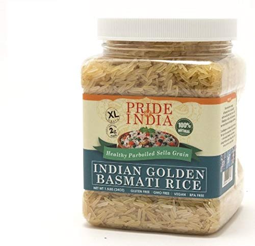 Extra Long Indian Golden Basmati Rice - Healthy Parboiled Sella Grain