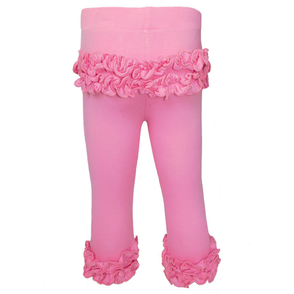 Girls Boutique Pink Ruffle Butt Leggings