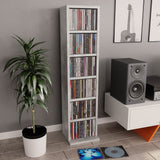 CD Cabinet White 8.3"x9"x34.6" Chipboard