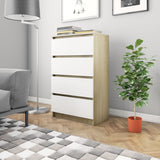 Sideboard White 23.6"x13.8"x38.8" Chipboard