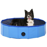 Foldable Dog Swimming Pool Red 31.5"x7.9" PVC