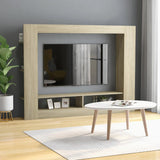 TV Cabinet White 59.8"x8.7"x44.5" Chipboard