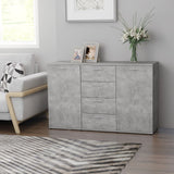 Sideboard White 47.2"x14"x29.5" Chipboard