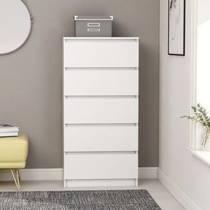 Drawer Sideboard White 23.6"x13.7"x47.6" Chipboard