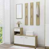 Hallway Unit White 39.4"x9.8"x30.1" Chipboard