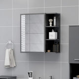 Bathroom Mirror Cabinet White 24.6"x8.1"x25.2" Chipboard