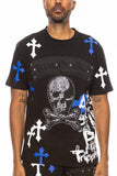 Bejewelled Chrome Skull TShirt