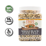 Indian Whole Black Eyed Peas - Protein & Fiber Rich Lobiya Jar