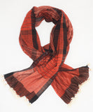 Hand woven cotton scarves