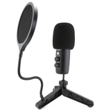 Emerson USB Gaming and Streaming Condenser Microphone with LED