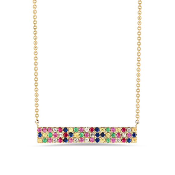 Rainbow  Elements Pendant Necklaces in 14K Gold (Multiple Options)