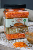 Indian Split Masur Red Lentils - Protein & Fiber Rich Masoor Dal Jar