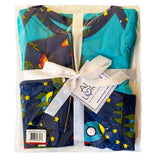 AnnLoren Baby Boys Layette Space Ship Onesie Pants Cap 3pc Gift Set