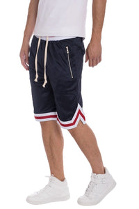 Solid Mesh Basketball Active Shorts