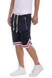 Solid Mesh Basketball Active Shorts