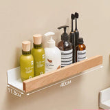 Bathroom Rack Wall-mounted Shower Room Toilet  Nordic style Shelf