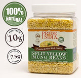 Indian Split Yellow Mung Lentils - Protein & Fiber Rich Moong Dal Jar