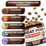 Great Poop Treats for Dogs   Gut Health Chews for Dogs   Made in USA