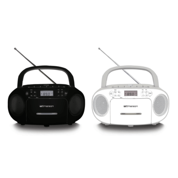 Emerson Portable CD/Cassette Boombox with AM/FM Radio