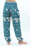 Teal ELEPHANT Pants Women Boho Pants Hippie Pants Yoga