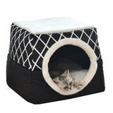 Detachable Soft Kennel Cat Bed Breathable Cat Pet Cave House Sleeping