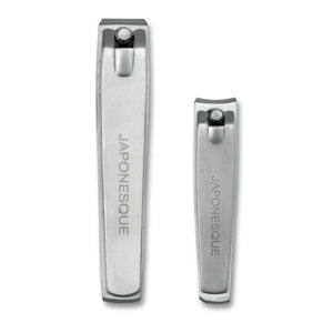 Japonesque Stainless Steel Silver Fingernail and Toenail Clippers 2 Piece