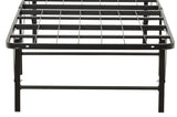 Metal Mattress Foundation Bed Frame, Twin Size Bed Base for Kids Room, Guest Room, Black