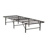 Metal Mattress Foundation Bed Frame, Twin Size Bed Base for Kids Room, Guest Room, Black