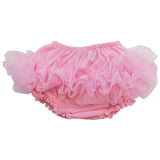 AnnLoren Girls Pink Tutu Ruffled Butt Bloomer Baby/Toddler Diaper