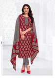 Women'S Kurta With Pant And Cotton Dupatta Set. Readymade Salwar Suit