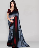 Printed Daily Wear Georgette Saree  (Multicolor)