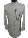 Skin Colour Sherwani For Men Party And Wedding, Size - 38