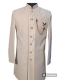 White Sherwani For Men Party And Wedding, Size - 38