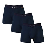 Bamboo Boxer Briefs for Men with Pouch Breathable Short Boxer 3 Pack