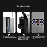 3 in 1 Espresso Coffee Machine 19Bar 1450W Multiple Capsule Coffee