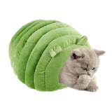 Foldable Cat Bed Cute Pet Winter Warm House for Indoor Kennel Puppy