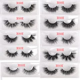 25 MM Lashes Wholesale 30/50/100 Pairs 3D Mink Eye Lashes With Tray No