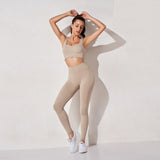 Women's sportswear High Waist Sports Bra+ Legging Gym Clothing