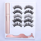 5 Pairs Magnetic Eyelashs Set Magnet Liquid Eyeliner & Magnetic Lashes