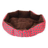 Pet Bed Mat House Bag Nice-looking Dot Pattern Octagonal Flannelette &